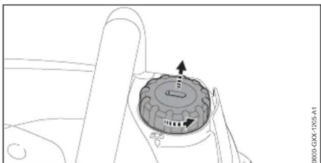 STIHL MS 162 - Ravitaillement en huile adhé- sive pour chaînes - 1
