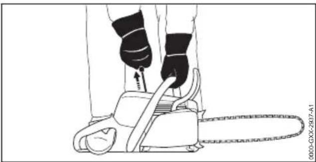 STIHL MS 162 - Motor auf das Starten vorbereiten - 3