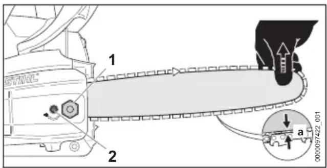 STIHL MS 162 - Sägekette spannen - 1