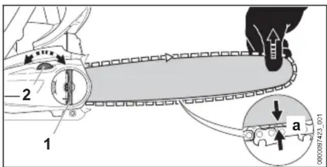 STIHL MS 162 - Sägekette spannen (Kettenschnellspannung) - 1