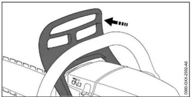 STIHL MS 162 - Kettingrem inschakelen - 1