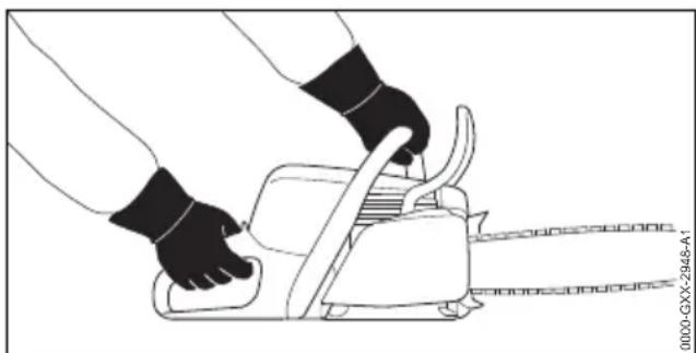 STIHL MS 162 - Prise en mains et utilisation de la tronçonneuse - 1