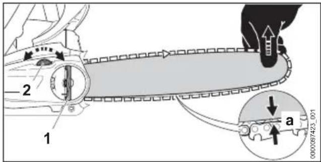 STIHL MS 162 - Zaagketting spannen (kettingsnel-spanner) - 1