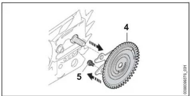 STIHL MS 162 - Zaagblad en zaagketting monteren (kettingsnelspanner) - 2