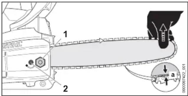 STIHL MS 162 - Zaagketting spannen - 1