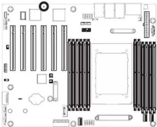 GIGABYTE ME03-CE0 - 14) LED\_BMC (BMC Firmware Readiness LED) - 1