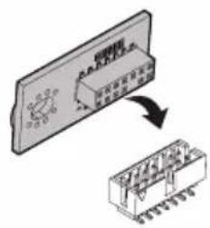 Diagram showing a device with an antenna connected to a microchip, illustrating the process of signal transmission.