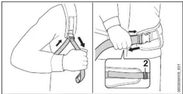 STIHL BGA 300.0 - Traggurt anlegen und einstellen - 2