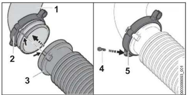 STIHL BGA 300.0 - Montage du tube de soufflage - 1