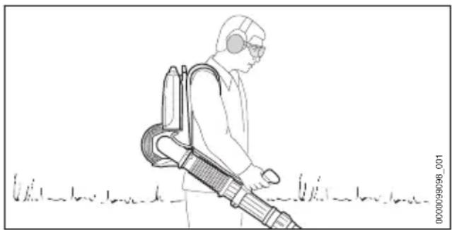 STIHL BGA 300.0 - Prise en mains et utilisation du souffleur - 1