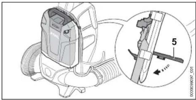 STIHL BGA 300.0 - Akku einsetzen - 3