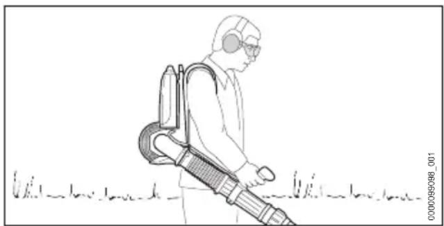 STIHL BGA 300.0 - Blasgerät halten und führen - 1