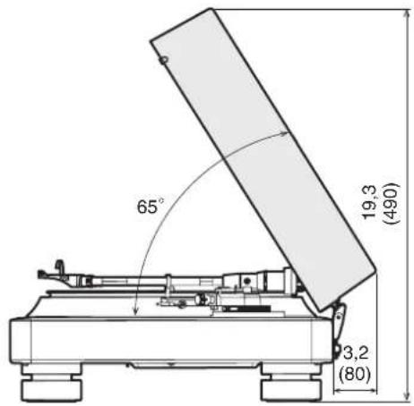 DENON DP-3000NE - Dimensions (Unité: po (mm)) - 6