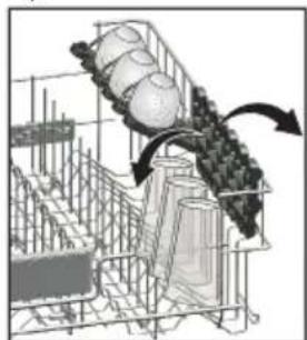 BEKO BDFN16430S - Support à hauteur ajustable du panier supérieur - 1