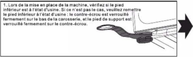 TCL FF0714SA0FR - ■ Niveler la machine à laver - 3