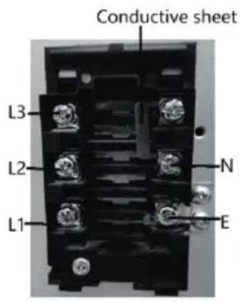 Conductive sheet L3 L2 N L1 E