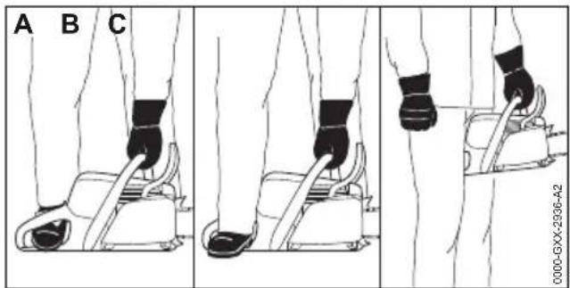 STIHL MS 212 - Préparats pour la mise en route du moteur - 2