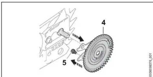 STIHL MS 212 - Führungsschiene und Sägekette anbauen (Kettenschnellspannung) - 2