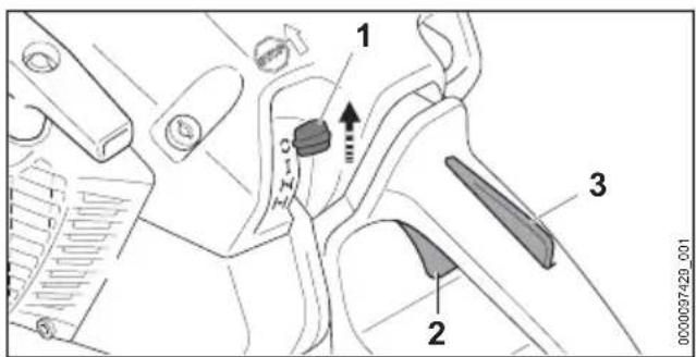 STIHL MS 212 - Motor abstellen - 1