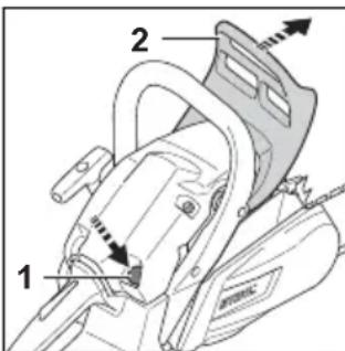 STIHL MS 212 - Motor auf das StartenVBoreiten - 1
