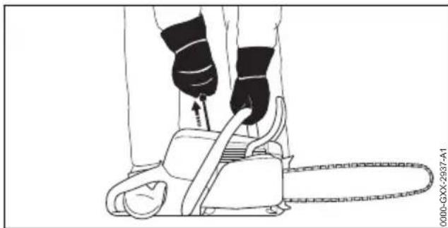 STIHL MS 212 - Preparazione del motore all'avviamento - 3