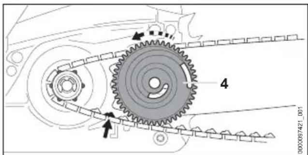 STIHL MS 212 - Führungsschiene und Sägekette anbauen (Kettenschnellspannung) - 6
