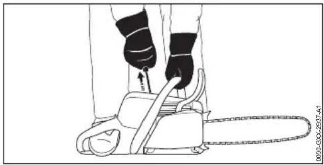 STIHL MS 212 - Motor starten - 3