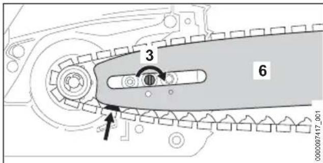 STIHL MS 212 - Führungsschiene und Sägekette anbauen - 4