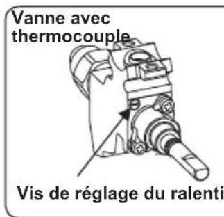 SIGNATURE SCG60IX - Réglage de la position minimum de la flamme - 1