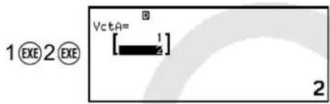 CASIO fx-991CW - Exemple 1 : pour calculer (1, 2) + (3, 4) - 5