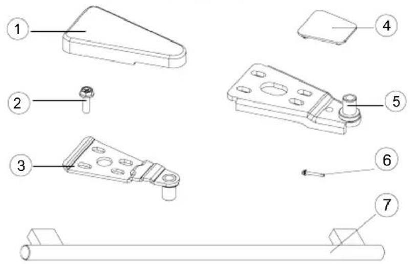 VEDETTE CUVEEV105 - Parts for door reversing - 1