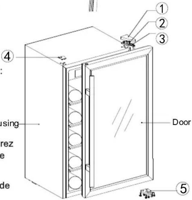 VEDETTE CUVEEV105 - Inversion de la porte - 2
