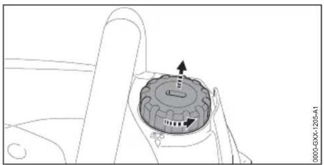 STIHL MS 172 - Rabbocco dell'olio per la catena della sega - 1
