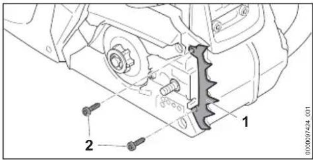 STIHL MS 172 - Montaggio dell'artiglio - 1
