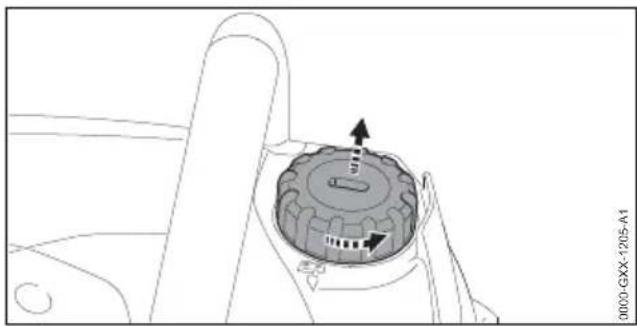 STIHL MS 172 - Ravitaillement en huile adhé- sive pour chaînes - 1