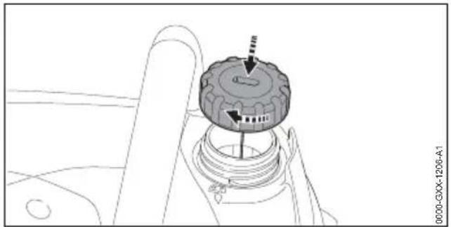 STIHL MS 172 - Rabbocco dell'olio per la catena della sega - 2