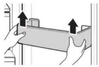 LG GSM32HSBEH - Removing/Refitting the Door Basket - 1