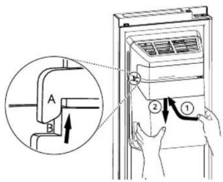 LG GSM32HSBEH - Herausnehmen/ Wiedereinsetzen des Eisbehälters - 3
