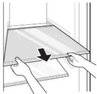 LG GSM32HSBEH - Removing/Refitting the Shelf - 1