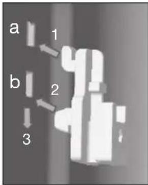 a 1 b 2 3