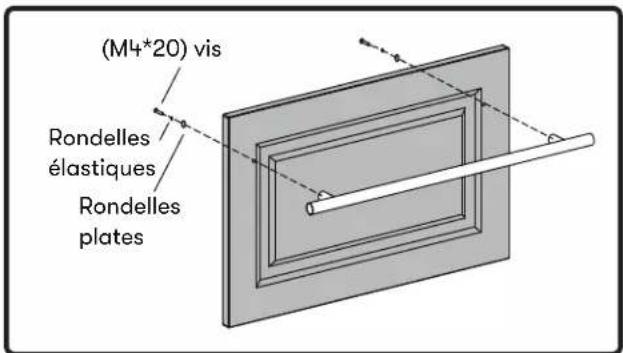 (M4*20) vis Rondelles élastiques Rondelles plates