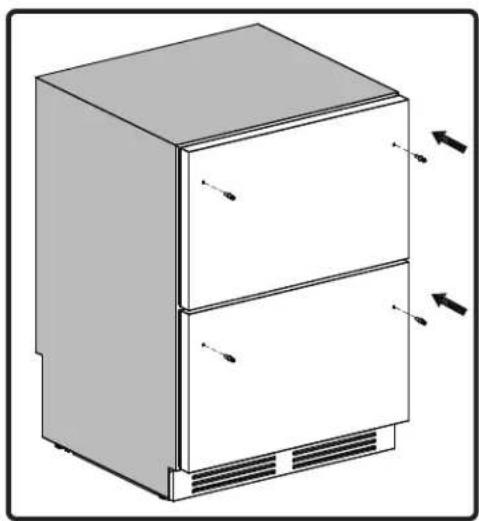 Zephyr Presrv PRRD24C2AP - Installing the Drawer Handles - 1