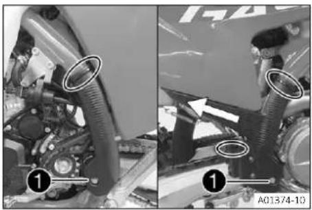GAS GAS EC 250F (2024) - Monter la protection de cadre - 1