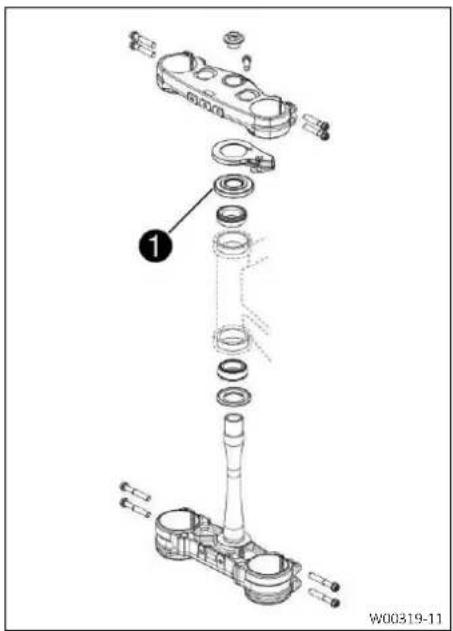GAS GAS EC 250F (2024) - Monter le té de fourche inférieur - 1