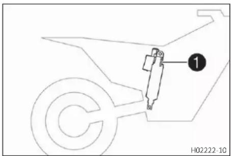GAS GAS EC 250F (2024) - Référence de l'amortisseur - 1