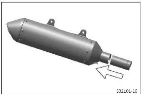 GAS GAS EC 500F (2024) - Monter le silencieux arrière - 1