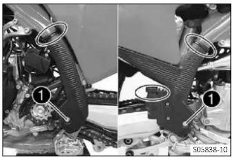 GAS GAS EX 250 (2024) - Monter la protection de cadre - 1
