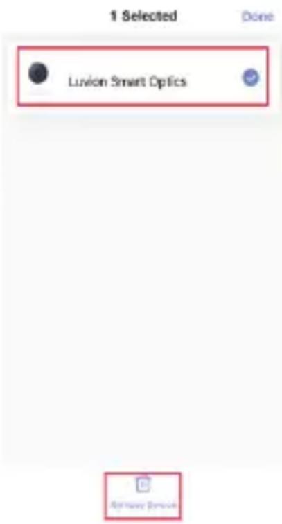1 Selected Done Luvion Smart Optics Primary Service