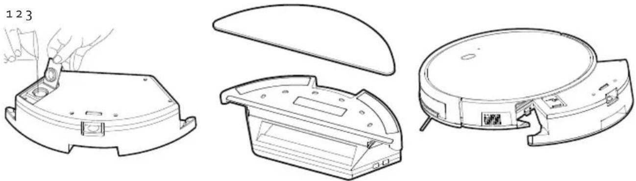 DOMO DO7296S - STAUBSAUGER MIT WASSERBEHÄLTER UND WISCHTUCH VERWENDEN - 1