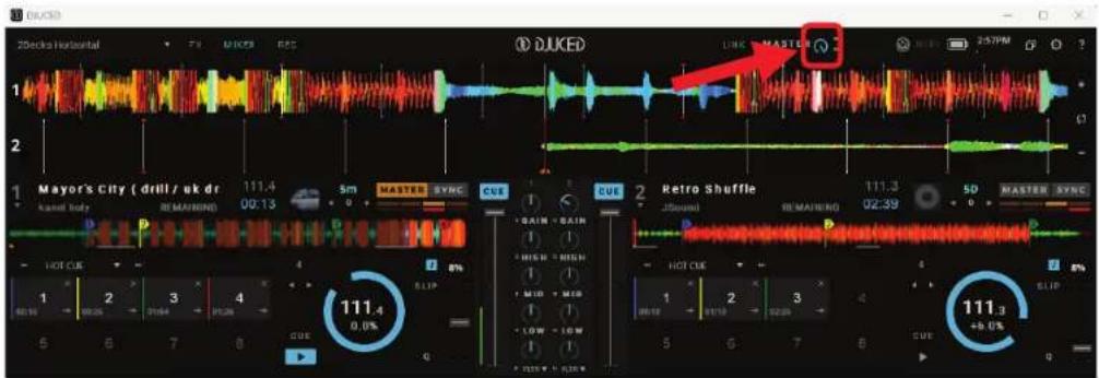 DJKED 20x60x Horizontal 7x MICKS REC DJKED LINK MASTER 257PM 1 2 Mayor's City ( drill / uk dr 111.4 00:13 5m MASTER SYNC CUE CUE 2 Retro Shuffle 111.3 02:39 5D MASTER SYNC REMAINING REMAINING 02:39 HOT CUE 1 2 3 4 111.4 0.0% HOT CUE 1 2 3 4 111.3 0.0% HOT CUE 1 2 3 4 111.3 0.0%